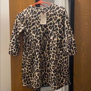 Brand new girls Zara leopard dress.